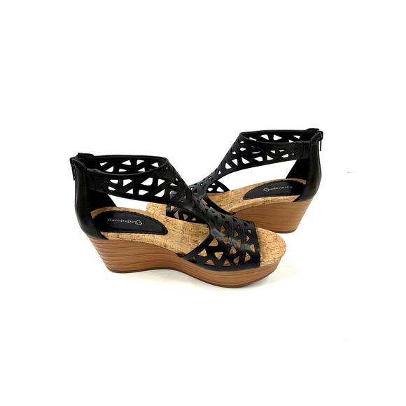 Baretraps Women's Miriam Wedge Sandals Shoes Black Size 8.5M NWT and BOX - Picture 5 of 6